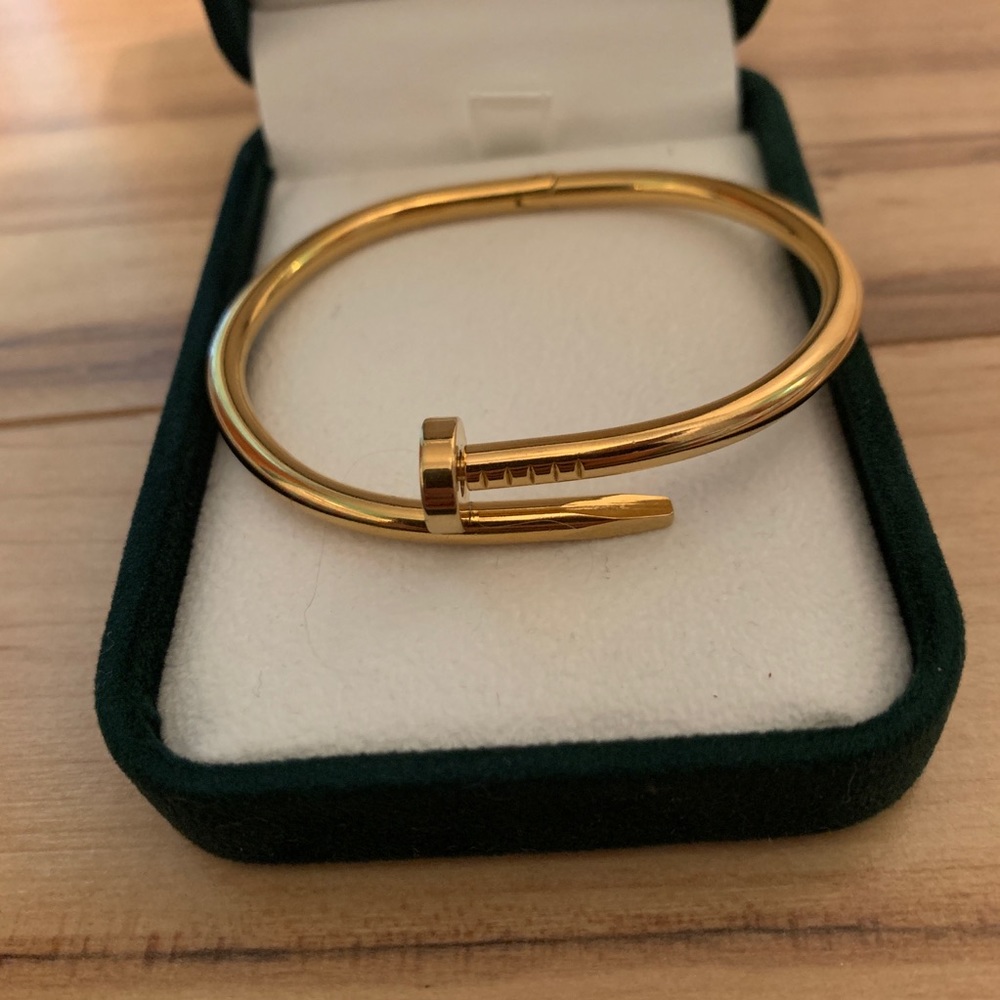 Gold Nail Bracelet
